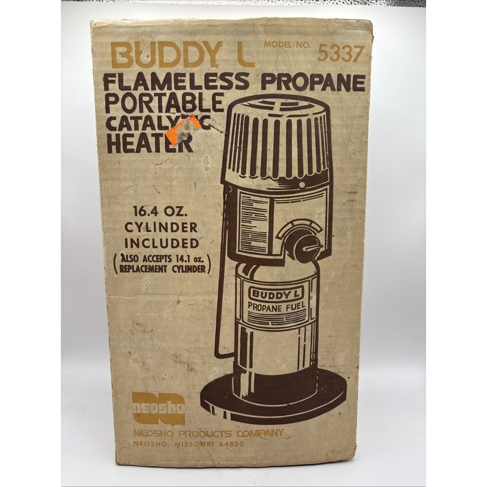 Vintage Buddy L Camping 2,000 BTU Adjustable Propane Catalytic Heater